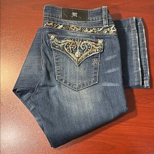 Miss Me Embellished Blue Jeans